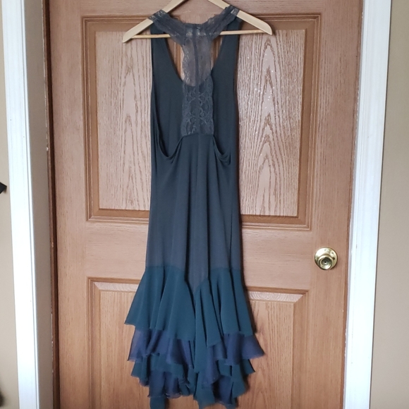 Free People Lace Green Racerback Dress - Picture 4 of 4
